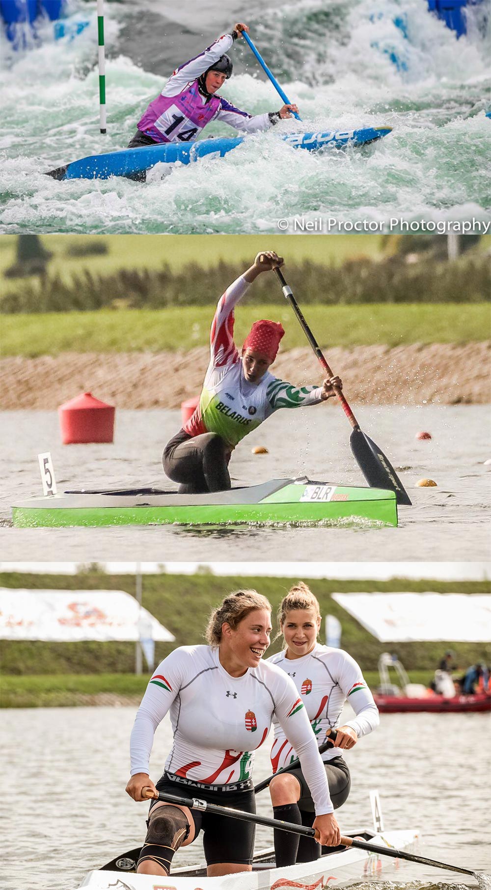 Photos of Women Canoe Athletes