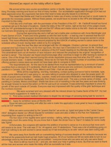 2002 WomenCan Report post Sevilla ICF Congress